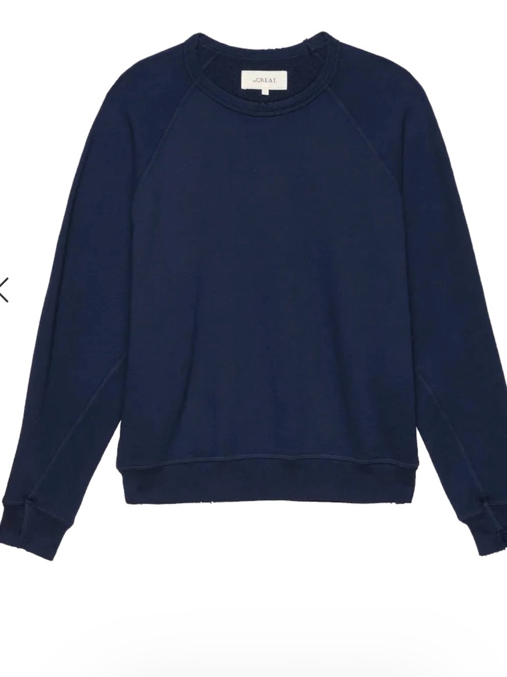 The Great College Sweatshirt - Navy size Small